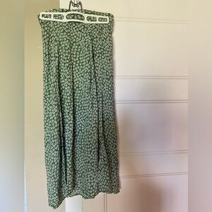 H&M floral midi skirt
